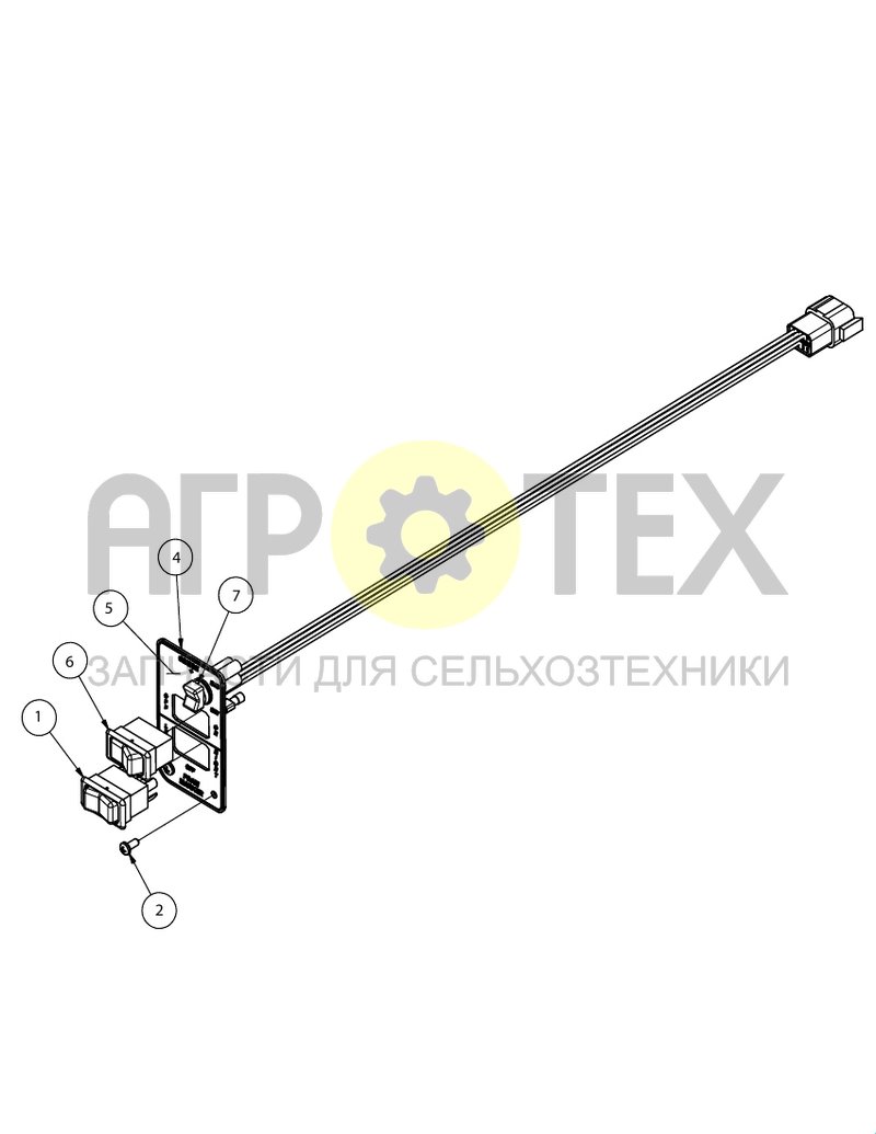 Чертеж Панель управления круиз-контролем (SX016735)